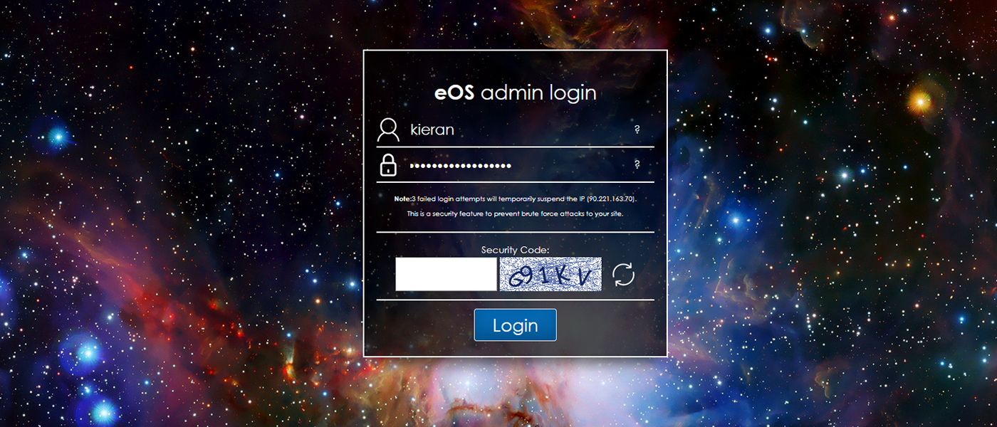 How to log in to your website admin area