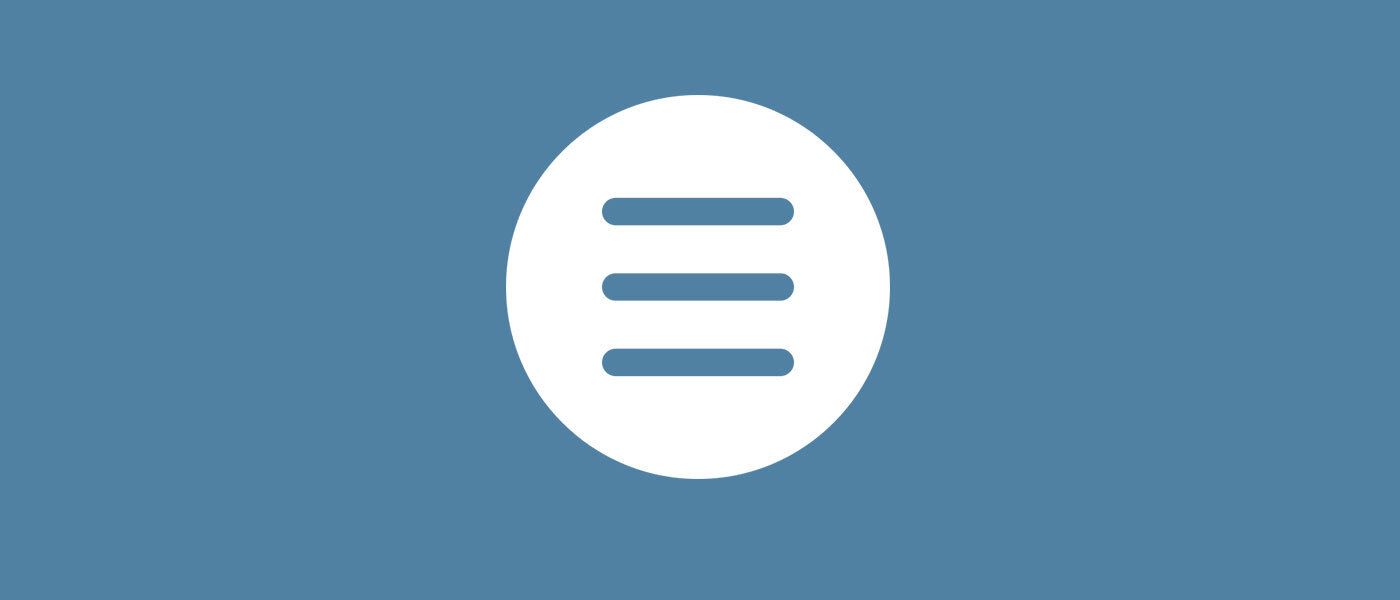 Website menus - creation and management