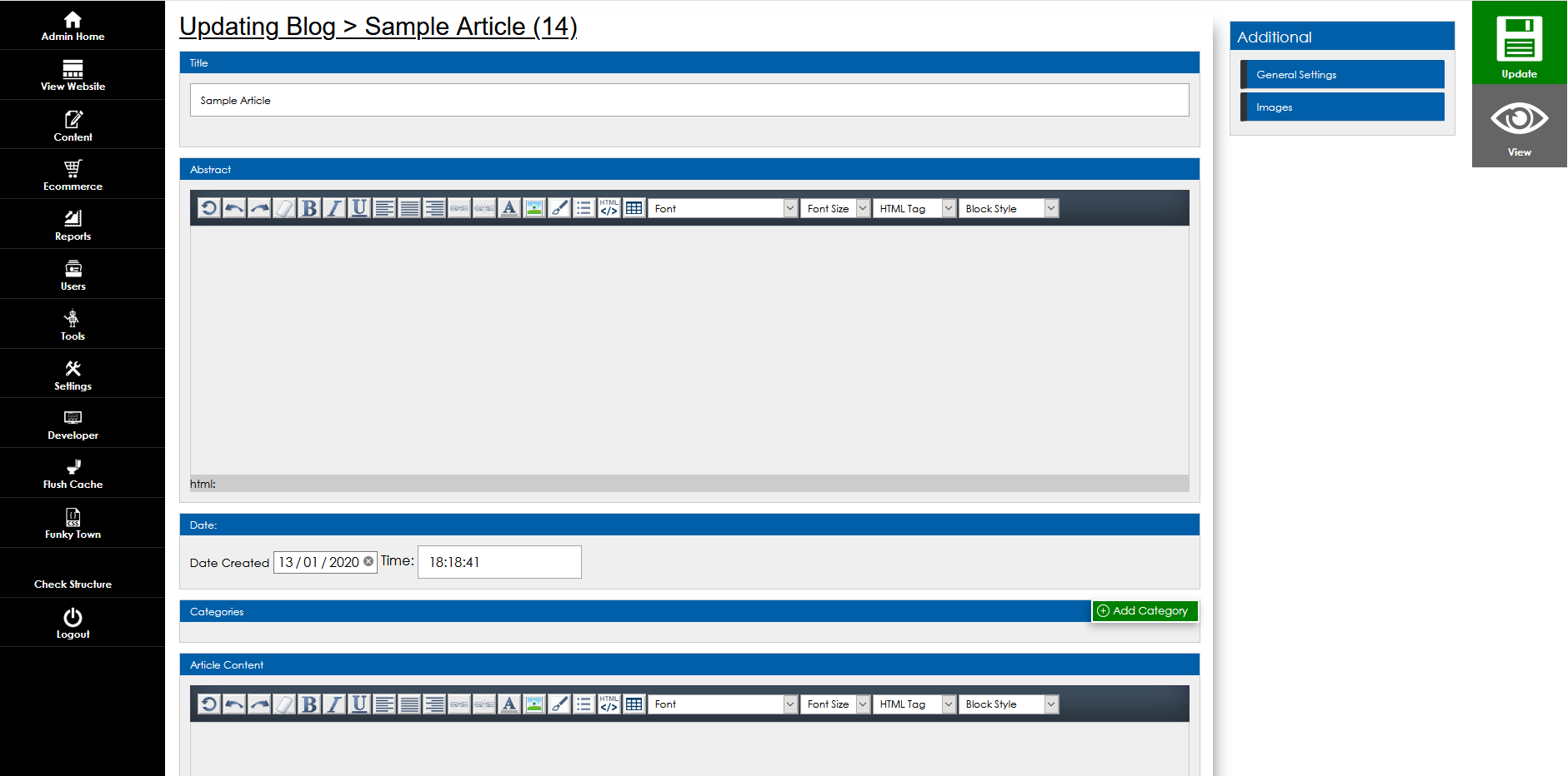 Updating your blog post