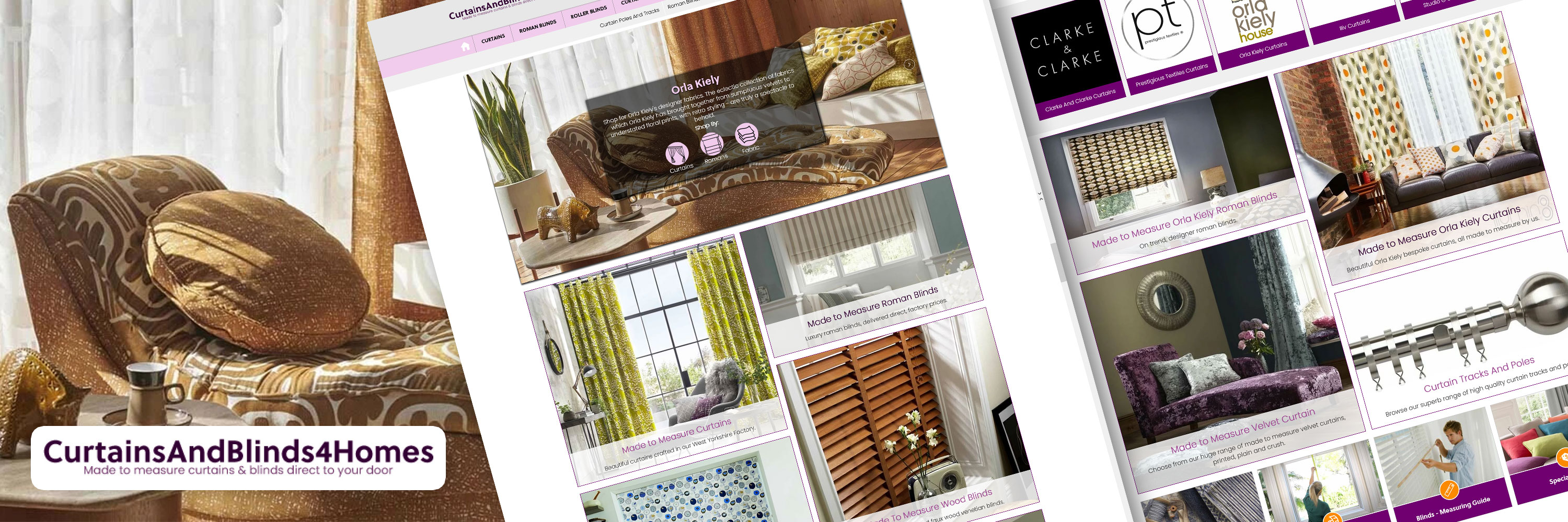 Curtains & Blinds 4 Homes Website