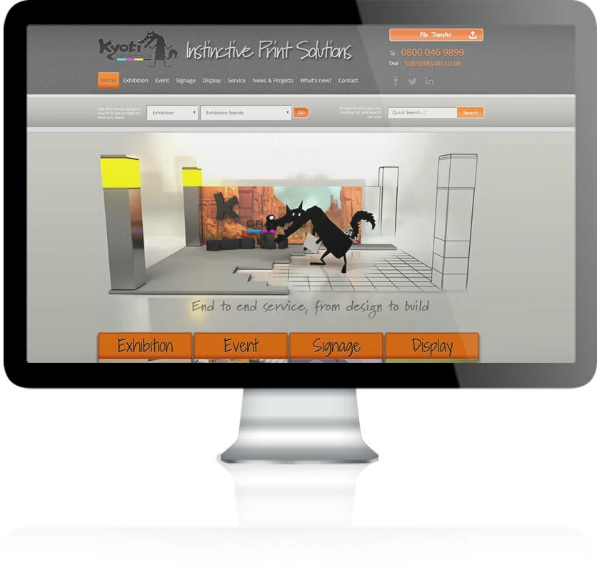 Kyoti Graphics Website Design