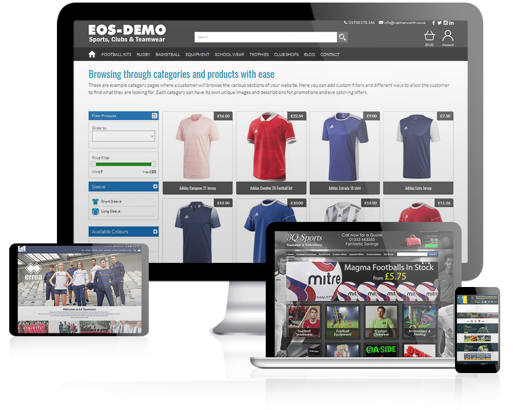 Teamwear Web Design 