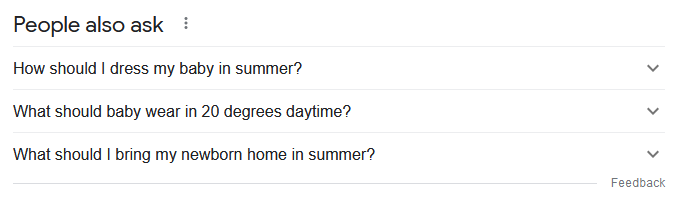 People also ask - Keyword Research