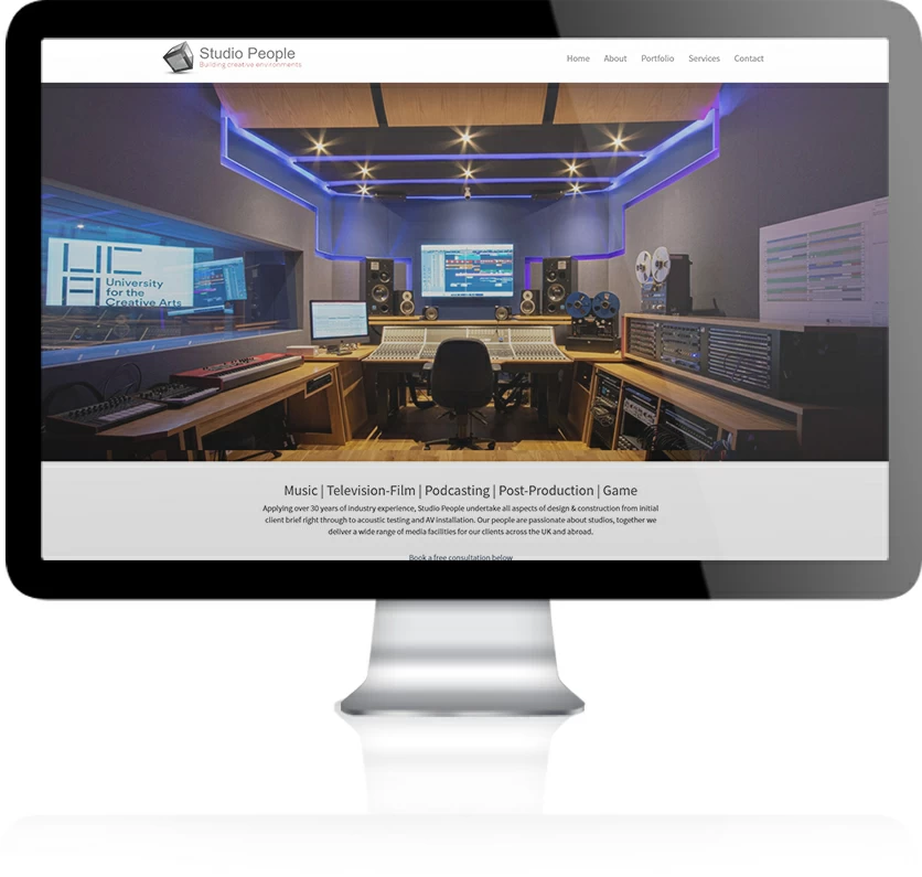 The Studio People Website Design